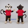 Custom Brown and Red Monkey Mascot Costume Adult Full Body Suit for Jungle Events