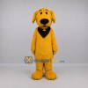 Custom Golden Yellow and Black Dog Mascot Costume Adult Full Body Suit for School Events Custom Golden Yellow and Black Dog Mascot Costume Adult Full Body Suit for School Events