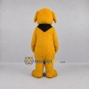 Custom Golden Yellow and Black Dog Mascot Costume Adult Full Body Suit for School Events Custom Golden Yellow and Black Dog Mascot Costume Adult Full Body Suit for School Events
