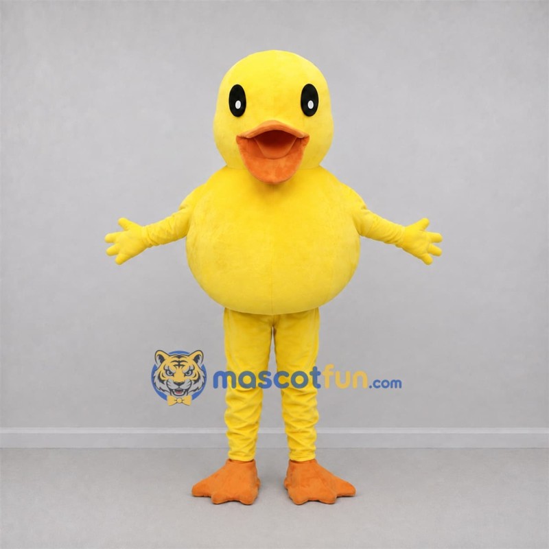 Custom Yellow Duckling Mascot Costume Adult Full Body Suit for Spring Events Custom Yellow Duckling Mascot Costume Adult Full Body Suit for Spring Events
