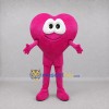 Custom Pink Heart Mascot Costume Adult Full Body Suit for Valentine Events Custom Pink Heart Mascot Costume Adult Full Body Suit for Valentine Events