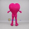 Custom Pink Heart Mascot Costume Adult Full Body Suit for Valentine Events Custom Pink Heart Mascot Costume Adult Full Body Suit for Valentine Events