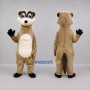 Custom Tan and Brown Meerkat Mascot Costume Adult Full Body Suit for Wildlife Events