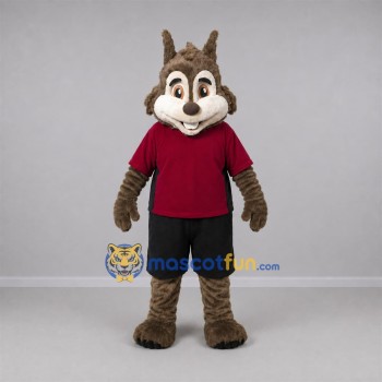 Custom Brown and Red Squirrel Mascot Costume Adult Full Body Suit for Woodland Events Custom Brown and Red Squirrel Mascot Costume Adult Full Body Suit for Woodland Events