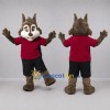 Custom Brown and Red Squirrel Mascot Costume Adult Full Body Suit for Woodland Events Custom Brown and Red Squirrel Mascot Costume Adult Full Body Suit for Woodland Events
