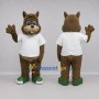 Custom Brown and White Squirrel Mascot Costume Adult Full Body Suit for Woodland Events