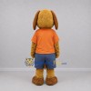 Custom Tan and Orange Dog Mascot Costume Adult Full Body Suit for School Events Custom Tan and Orange Dog Mascot Costume Adult Full Body Suit for School Events