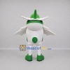 Custom White and Green Airplane Mascot Costume Adult Full Body Suit for Aviation Events Custom White and Green Airplane Mascot Costume Adult Full Body Suit for Aviation Events