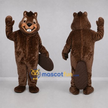 Custom Brown Beaver Mascot Costume Adult Full Body Suit for Wildlife Events