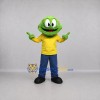 Custom Green and Yellow Frog Mascot Costume Adult Full Body Suit for School Events Custom Green and Yellow Frog Mascot Costume Adult Full Body Suit for School Events