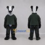 Custom Black and White Badger Mascot Costume Adult Full Body Suit for Wildlife Events