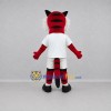 Custom Red and White Tiger Mascot Costume Adult Full Body Suit for Sports Events Custom Red and White Tiger Mascot Costume Adult Full Body Suit for Sports Events