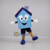 Custom Blue and Red House Mascot Costume Adult Full Body Suit for Community Events Custom Blue and Red House Mascot Costume Adult Full Body Suit for Community Events