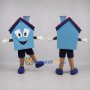 Custom Blue and Red House Mascot Costume Adult Full Body Suit for Community Events
