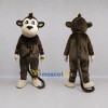 Custom Brown and Cream Monkey Mascot Costume Adult Full Body Suit for Jungle Events Custom Brown and Cream Monkey Mascot Costume Adult Full Body Suit for Jungle Events