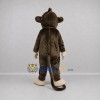 Custom Brown and Cream Monkey Mascot Costume Adult Full Body Suit for Jungle Events Custom Brown and Cream Monkey Mascot Costume Adult Full Body Suit for Jungle Events