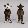 Custom Brown and Cream Monkey Mascot Costume Adult Full Body Suit for Jungle Events