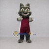 Custom Gray and Burgundy Cat Mascot Costume Adult Full Body Suit for Sports Events Custom Gray and Burgundy Cat Mascot Costume Adult Full Body Suit for Sports Events