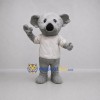 Custom Gray and White Koala Mascot Costume Adult Full Body Suit for Wildlife Events Custom Gray and White Koala Mascot Costume Adult Full Body Suit for Wildlife Events