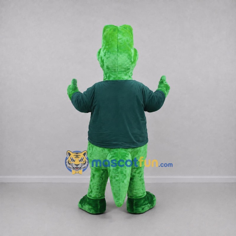 Custom Green Crocodile Mascot Costume Adult Full Body Suit for Wildlife Events Custom Green Crocodile Mascot Costume Adult Full Body Suit for Wildlife Events