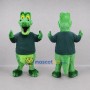 Custom Green Crocodile Mascot Costume Adult Full Body Suit for Wildlife Events