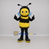 Custom Yellow and Black Bee Mascot Costume Adult Full Body Suit for School Events Custom Yellow and Black Bee Mascot Costume Adult Full Body Suit for School Events