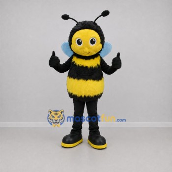 Custom Yellow and Black Bee Mascot Costume Adult Full Body Suit for School Events Custom Yellow and Black Bee Mascot Costume Adult Full Body Suit for School Events