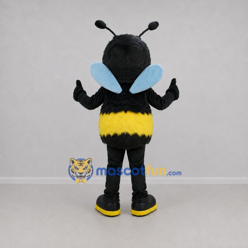 Custom Yellow and Black Bee Mascot Costume Adult Full Body Suit for School Events Custom Yellow and Black Bee Mascot Costume Adult Full Body Suit for School Events