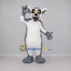 Custom Gray and White Lemur Mascot Costume Adult Full Body Suit for Wildlife Events