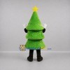 Custom Green and Yellow Christmas Tree Mascot Costume Adult Full Body Suit for Christmas Events Custom Green and Yellow Christmas Tree Mascot Costume Adult Full Body Suit for Christmas Events