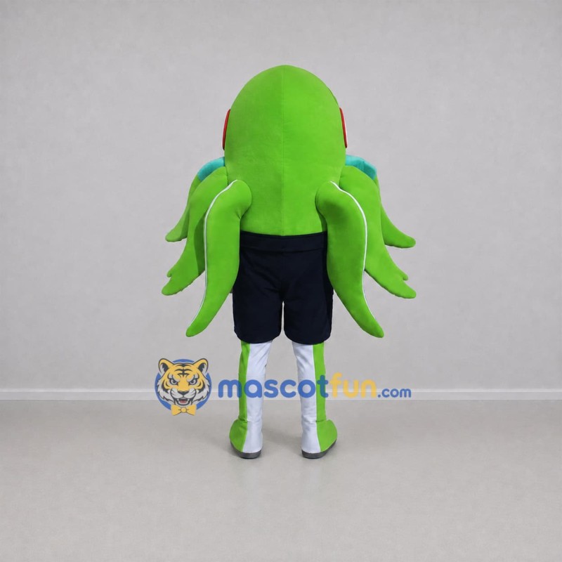 Custom Green and Black Octopus Mascot Costume Adult Full Body Suit for Marine Events