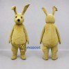Custom Yellow Rabbit Mascot Costume Adult Full Body Suit for Easter Events