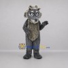Custom Gray and Black Raccoon Mascot Costume Adult Full Body Suit for Woodland Events