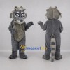 Custom Gray and Black Raccoon Mascot Costume Adult Full Body Suit for Woodland Events