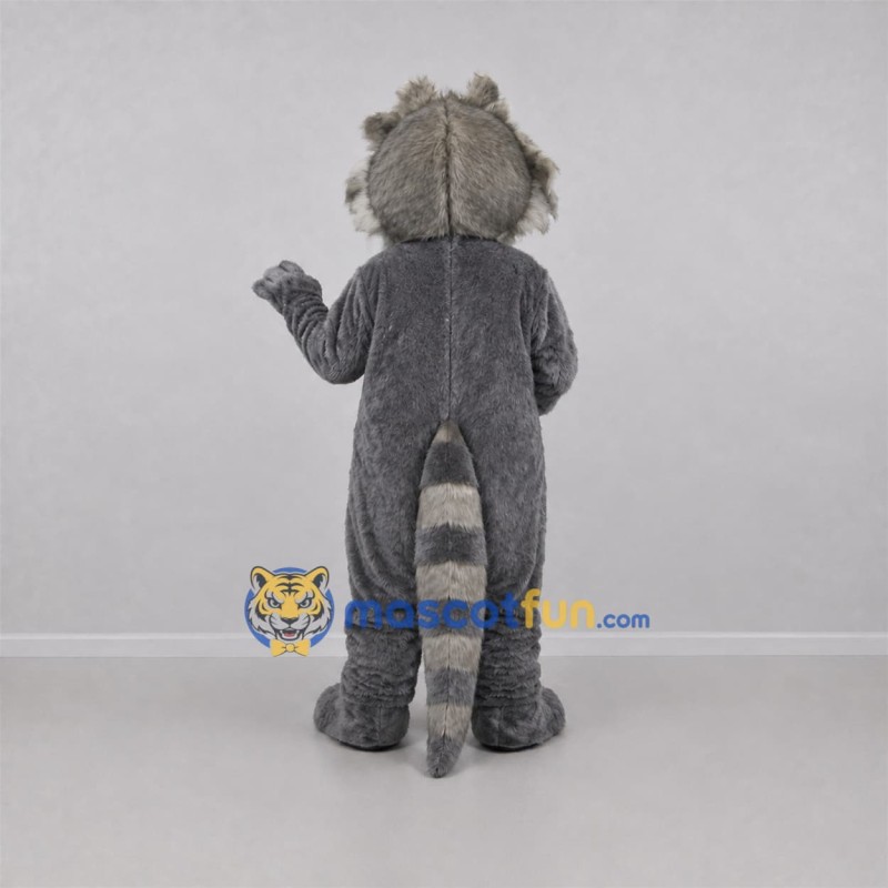 Custom Gray and Black Raccoon Mascot Costume Adult Full Body Suit for Woodland Events