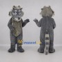 Custom Gray and Black Raccoon Mascot Costume Adult Full Body Suit for Woodland Events