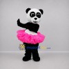 Custom Black and Pink Ballerina Panda Mascot Costume Adult Full Body Suit for Dance Events Custom Black and Pink Ballerina Panda Mascot Costume Adult Full Body Suit for Dance Events