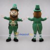Custom Green and Gold Leprechaun Mascot Costume Adult Full Body Suit for St Patricks Day Events Custom Green and Gold Leprechaun Mascot Costume Adult Full Body Suit for St Patricks Day Events