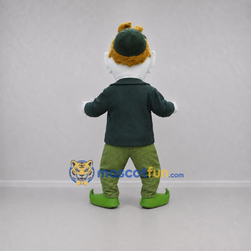 Custom Green Leprechaun Mascot Costume Adult Full Body Suit for St Patricks Day Events Custom Green Leprechaun Mascot Costume Adult Full Body Suit for St Patricks Day Events