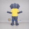 Custom Gray and Yellow Elephant Mascot Costume Adult Full Body Suit for Wildlife Events Custom Gray and Yellow Elephant Mascot Costume Adult Full Body Suit for Wildlife Events