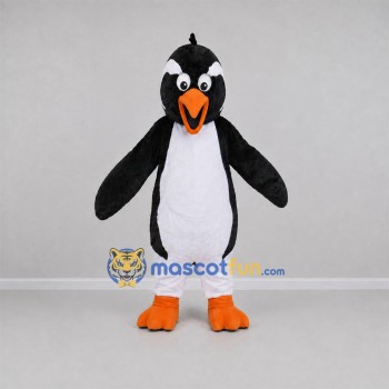 Custom Black and White Penguin Mascot Costume Adult Full Body Suit for Marine Events Custom Black and White Penguin Mascot Costume Adult Full Body Suit for Marine Events