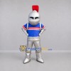 Custom Silver and Blue Knight Mascot Costume Adult Full Body Suit for Medieval Events Custom Silver and Blue Knight Mascot Costume Adult Full Body Suit for Medieval Events