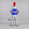 Custom Silver and Blue Knight Mascot Costume Adult Full Body Suit for Medieval Events Custom Silver and Blue Knight Mascot Costume Adult Full Body Suit for Medieval Events