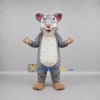 Custom Gray and White Mouse Mascot Costume Adult Full Body Suit for School Events Custom Gray and White Mouse Mascot Costume Adult Full Body Suit for School Events