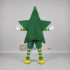 Custom Green and Yellow Star Mascot Costume Adult Full Body Suit for School Events Custom Green and Yellow Star Mascot Costume Adult Full Body Suit for School Events