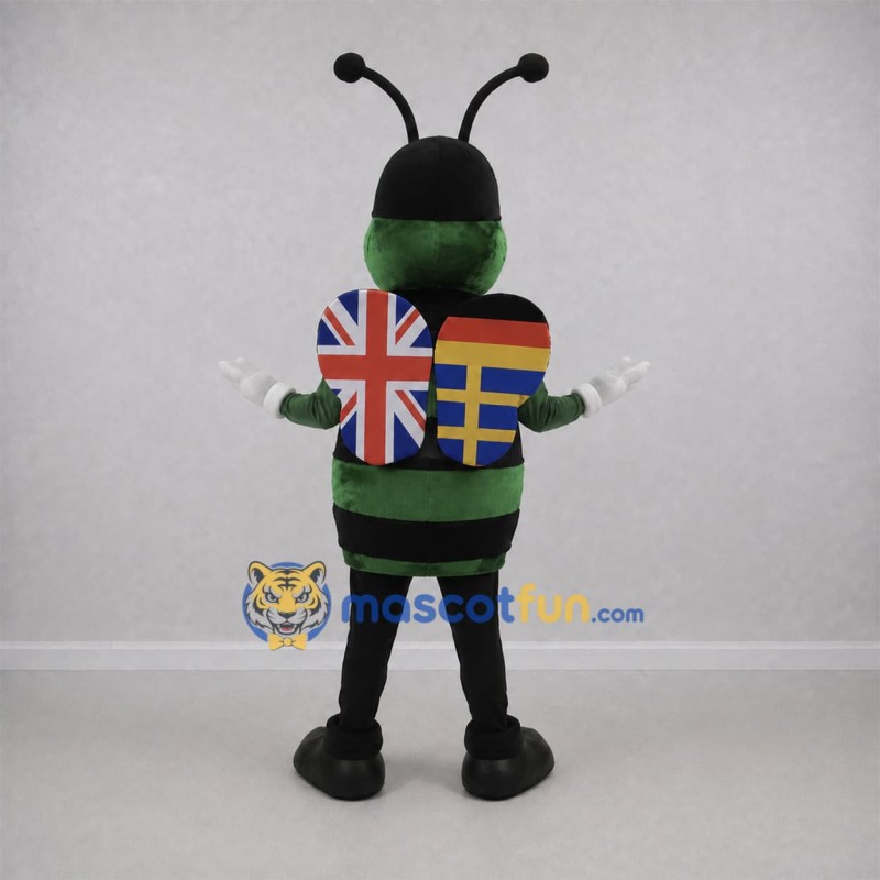 Custom Green and Black Butterfly Mascot Costume Adult Full Body Suit for School Events Custom Green and Black Butterfly Mascot Costume Adult Full Body Suit for School Events