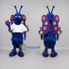 Custom Blue and Purple Butterfly Mascot Costume Adult Full Body Suit for Nature Events Custom Blue and Purple Butterfly Mascot Costume Adult Full Body Suit for Nature Events