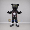 Custom Black and White Panther Mascot Costume Adult Full Body Suit for Sports Events Custom Black and White Panther Mascot Costume Adult Full Body Suit for Sports Events