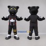 Custom Black and White Panther Mascot Costume Adult Full Body Suit for Sports Events