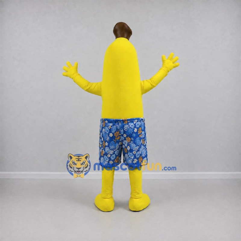 Custom Yellow and Blue Banana Mascot Costume Adult Full Body Suit for Food Festivals Custom Yellow and Blue Banana Mascot Costume Adult Full Body Suit for Food Festivals